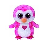 TY Valentines JULIET Pink Penguin Beanie Boos 6