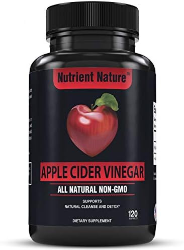 Apple Cider Vinegar Capsules 120 Extra Strength Pills - Detox Body Cleanse, Diet Weight Loss Aid, Digestion Support - All Natural Non-GMO