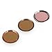 Pack of 2 Rose Gold iPad Home Button Sticker,Support Fingerprint Indentification Touch ID for iPhone se iPhone 6/6s iPhone 6 plus/6s Plus (2 Rosegold, 1 with Gold Ring, 1 with Rose Gold Ring)