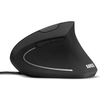 Anker Ergonomic Optical USB Wired Vertical Mouse 1000/1600 DPI, 5 Buttons CE100