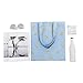 Caixia Women's Cotton Banana Print Blue Canvas Tote Shopping Bag, Tote-no Closure, Medium