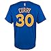 adidas Stephen Curry Youth Golden State Warriors Blue Name and Number Jersey T-Shirt Medium 10-12