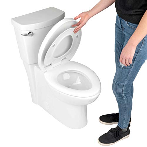 BATH ROYALE Toilet Seat for Potty Training, Elongated BR631B02, Almond