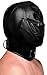 Strict Leather Bondage Hood with Posture Collar and Zippersthumb 4