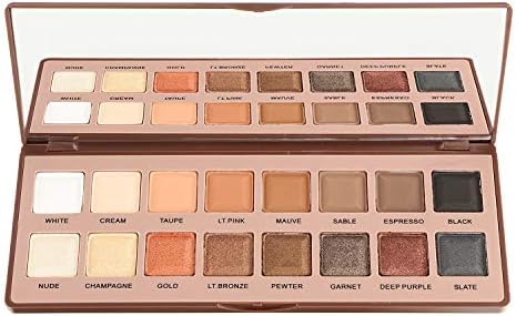 OBUSE 16 Color Professional Eyeshadow Palette (8 Matte and 8 Shimmer effect)