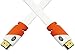 Flat HDMI Cable 6 ft (2 Pack) Supports 4k Ultra hd Video at 60 Hz 3D 2160p - HDMI Latest Standard - HDCP 2.2 Compliant, CL3 Rated - 6 Feet