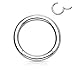 BodyJ4You Piercing Ring Hinged Segment Clicker 18G Hoop Earrings 8mm Surgical Steel Tragus Nose Daith Ear