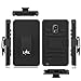 Note Edge Case, LK [Heavy Duty] Black Armor Holster Defender Full Body Protective Hybrid Case Cover with Belt Clip for Samsung Galaxy Note Edge