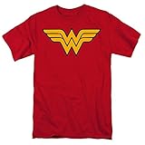 Trevco Men's Wonder Woman Logo T-Shirt, Red, 2XL