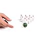 Kicko Miniature Bowling Game Set - 11 pieces 1.5 Inch Deluxe - for Kids, Playing, Party Favors, Fun, Boys, Girls, Bowlers Etc.