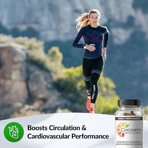 CocoaVia Heart & Brain Supplement, 30 Day, Cocoa Flavanol Extract