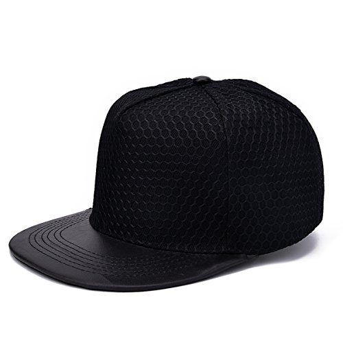Baseball Cap for Men,Adjustable Snapback Hats for Women Mesh Hip-hop Flat Brim Visors