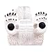 ANIMMO Polar Bear Style Desktop Tape Dispenser with Steel Teeth Tape Cutter, Tape Holder with Velveted Cloth Bottom for Desk Accessories Office and Home