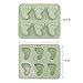 Zittop 1Pcs Baby Footprint Molds Foot Step Silicone Fondant Molds for Baby Shower Birthday Cake Decoration Candy Chocolate Cupcake Topper Decorating