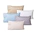 Toddler Travel Pillowcase 100% Cotton Sateen Weave 500 TC - Cases for Pillows, for Crib, Adult Travel Kids/Baby Pillow Case Fits a 12