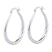 Women Elegant 925 Sterling Silver Filled Stud Hoop Dangle Earring Wedding Jewelry