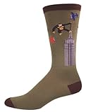 Socksmith Men's Socks King Kong Crew Olive 1pair