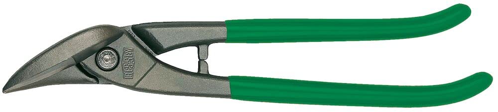 Bessey D116-260 Right Hand Cut Shape and Straight Cutting Snips, Blue/Grey