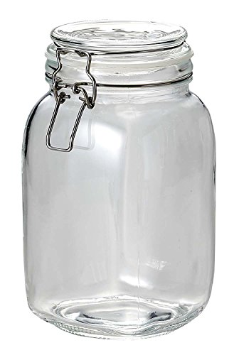 パール金属 梅酒瓶 果実酒びん 1.5L 1,500ml ガラス製 角型 保存 ビン イタリアーナ L-1012