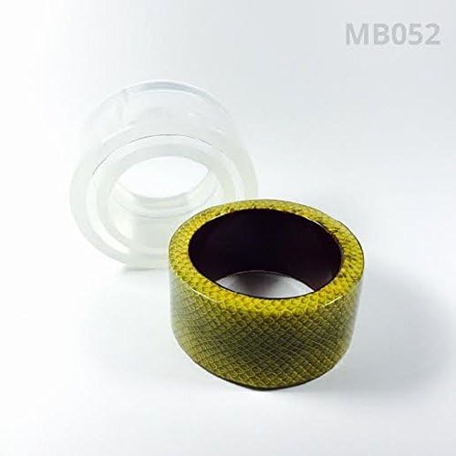Alamould Molds Clear Silicone Mold for Creating a Smooth Bangle/Bracelet (MB052)