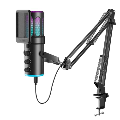 PUPGSIS Gaming Microphone for PC USB Condenser Mic