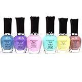 Kleancolor Nail Polish PASTEL SET! Lot of 6 Lacquer + Free Earring Gift