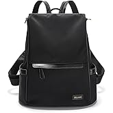 GELANNI Womens Backpack Purse Anti-theft Fashion Waterproof Lightweight Small Backpack for Women Ladies Travel Nylon 2616-Black