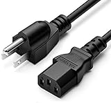 4Ft 3 Prong AC Power Cord Cable for Dell OptiPlex