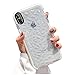 SUBESKING Compatible for iPhone Xs Max Case,Cute Crystal Clear Slim Fit 3D Diamond Pattern Soft TPU Anti-Scratch Shockproof Protective Phone Cover Cases for Women Girls(White)