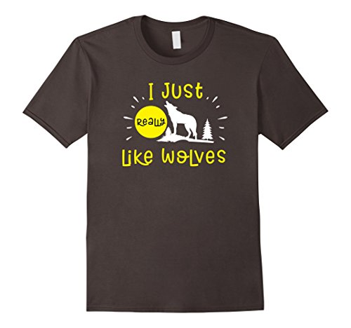 I Just Really Like Wolves Shirt Wolf Costume BW1