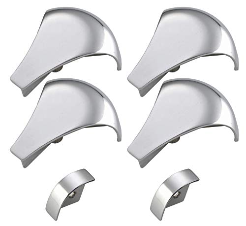 BornWinner Pool Table Rail Casting Cap with Chrome Finish - 6 PCS Set (Chrome Plated) - Thumbnail 4