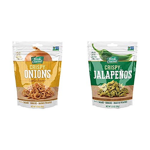 Fresh Gourmet Crunchy Salad Topping Bundle , Crispy Garlic Pepper