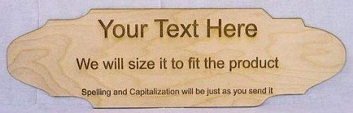 Wooden Sign, Your message Laser Engraved on Baltic birch plywood, 24 inches long by 7 inches tall.