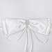 TOOGOO(R) Faux Pearl Flower Wedding Flower Girl Basket Bowknot Decor Ivory