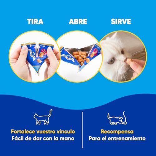 Churu Fun Bites Snack para gatos, Chicken Bites com Coração de Atum – 8 Pacotes de 12 g – Macios e cremosos – Comida para gatos sem conservantes ou corantes artificiais, sem cereais