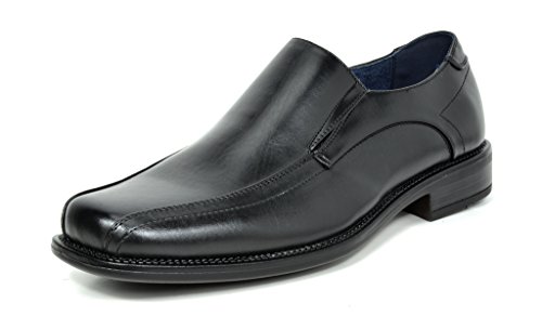 Bruno Marc Men's State-01 Black Leather Lined Dress Loafers Shoes - 10.5 M US