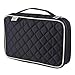 Ellis James Designs Makeup Brush Bag Case Organizer in Black – Professional Designer Make Up Travel Handbag for Make Up Brushes – Stylish & Compact Carrying Holder Storage Handbag Pouch