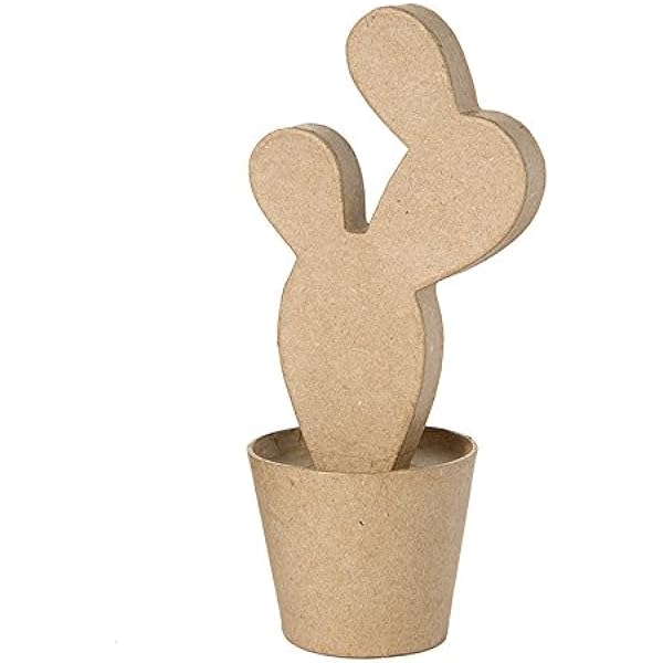 Amazon Com Darice Cactus Paper Mache Natural