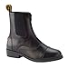 Saxon Women's Equileather Zip Front Boots, Black, Size 9