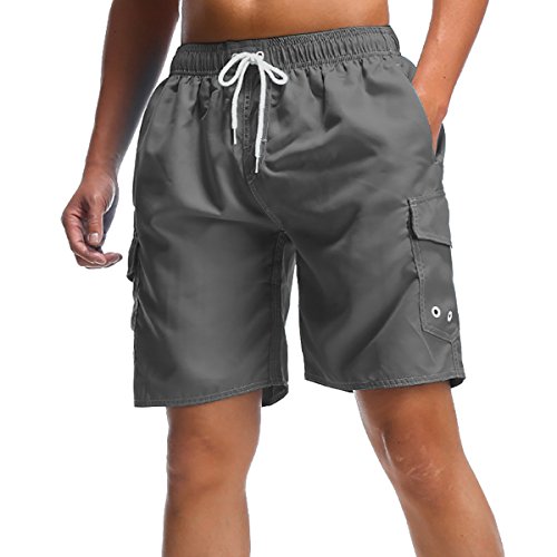 MILANKERR MEN'S SWIM TRUNK (XL(Waistline:42
