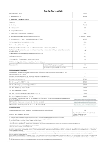 Apple iPad mini (A17 Pro): 8,3'' Liquid Retina Display, 512 GB, WLAN 6E und 5G Mobilfunk, 12 MP Front /12 MP Rückkamera, Touch ID, Batterie für den ganzen Tag – Blau 7
