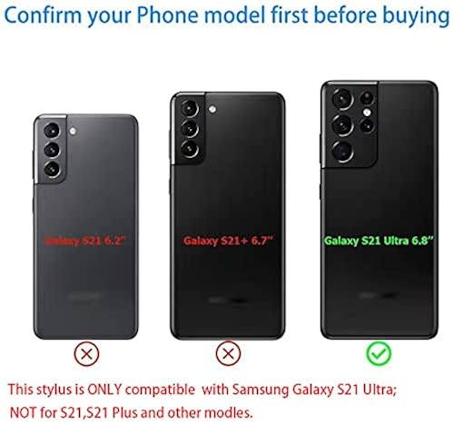 Pop-one S21 Ultra Case with S Pen Holder Replacement Stylus Pen