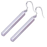 925 Silver Stud Earings Long Stranght Square