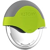 Kitchy Pizza Cutter Wheel - Super Sharp and Easy To Clean Slicer, Kitchen Gadget with Protective Blade Guard (Green)