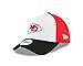 New Era NFL Kansas City Chiefs Perf Block 2 9FORTY Adjustable Cap, One Size, White/Team Color