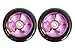 Metal Core Scooter Wheels for Razor Scooter 100mm BLACK and PURPLE + Bearings