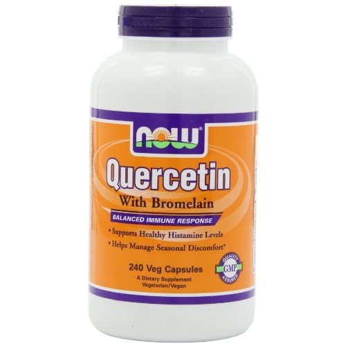 Now Foods Quercetin with Bromelain, Veg-Capsules, 240-Count image