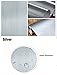 F&U Brushed Metal Look Wall Paper Film Vinyl Self Adhesive Backing Waterproof Metallic Gloss Shelf Liner Peel and Stick Wall Paper for Covering Counter Top Kitchen Cabinet (24 X 78.7 inch, Silver)