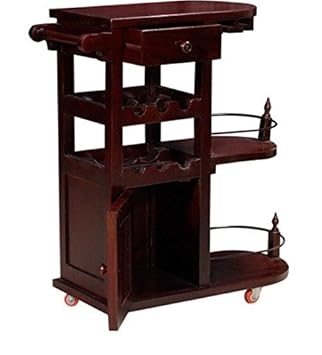 Ringabell Altavista Nectar Solid Wood Bar Cabinet (Mahogany Finish)