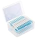 Anself 200PCS Dental Floss Interdental Brush Teeth Stick Toothpick Soft Silicone Double-ended Tooth Picks